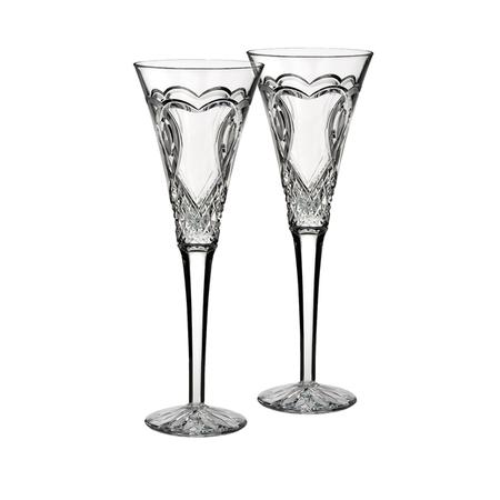 Waterford Crystal Wedding Toasting Flute, Pair