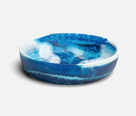 Hugo Blue Swirled Serving Bowl, Small