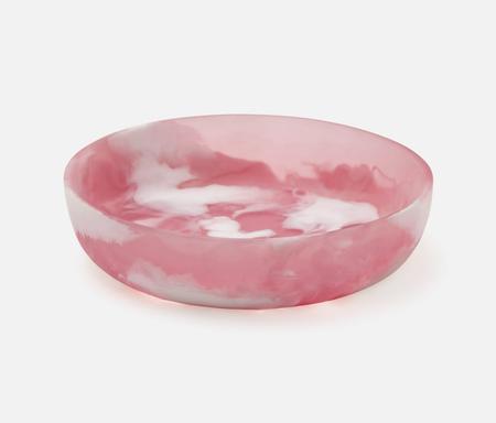 Hugo Pink Swirled Serving Bowl, Small