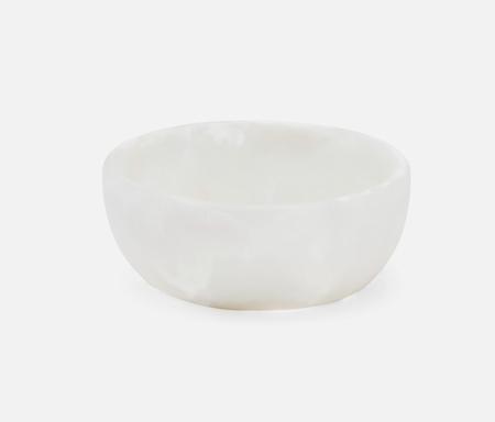 Hugo White Swirled Small Bowl