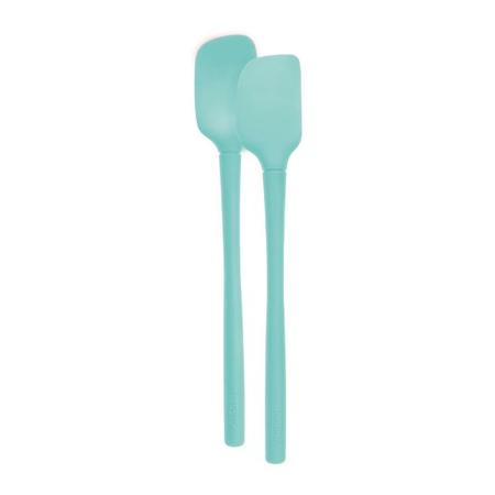 Tovolo FLEX-CORE ALL SILICONE MINI SPATULA & SPOONULA - LIGHT AQUA