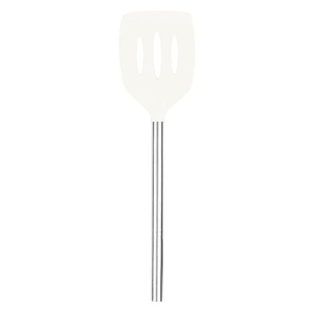 Tovolo SILICONE SLOTTED TURNER SS HANDLE WHITE