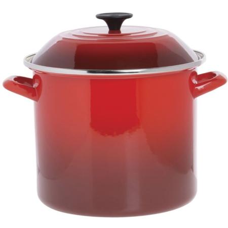 LE CREUSET 10 QUART STOCKPOT CERISE