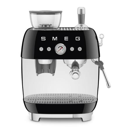 Smeg Black Espresso Machine with Grinder