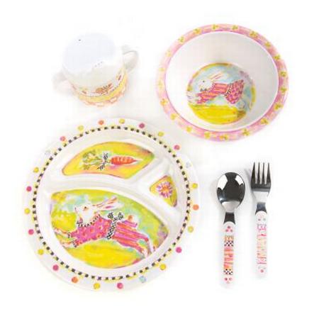 Mackenzie Childs Bunny Toddler's Dinnerware Set