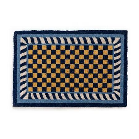 Mackenzie Childs Royal Check Entrance Mat