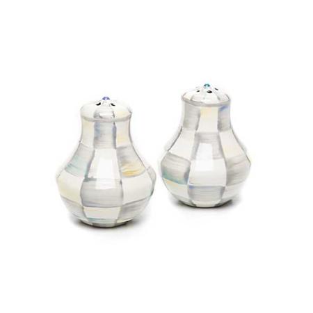 Mackenzie Childs Sterling Check Salt & Pepper Shakers