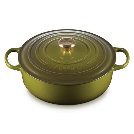 Le Creuset 6.75qt Wide Round Oven Olive