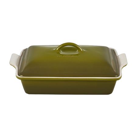 Lc Hrtg Rect Covered 4qt Csrl Olive