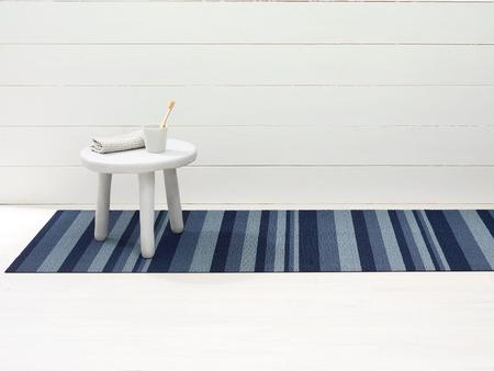 CHILEWICH BOUNCE STRIPE SHAG RUNNER 24