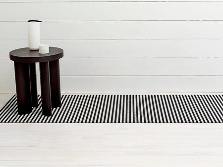 CHILEWICH BRETON STRIPE SHAG RUNNER MAT 24