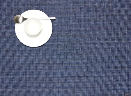 CHILEWICH MINI BASKETWEAVE RECTANGLE PLACEMAT - INDIGO