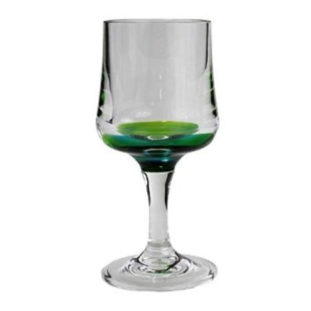 8oz Blue Peacock Wine Glass