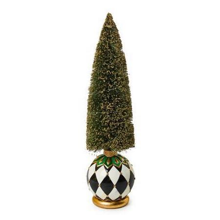 Mackenzie Childs Emerald Luxe Large Illuminated Bottle Brush Tree