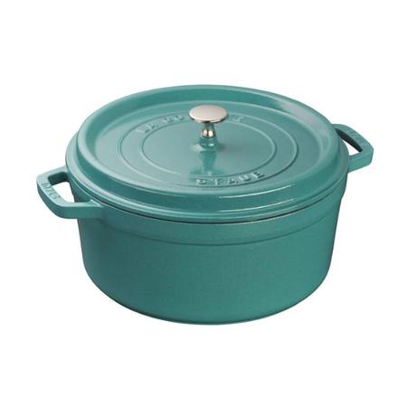 Staub 4 qt, Round, Cocotte, Turquoise