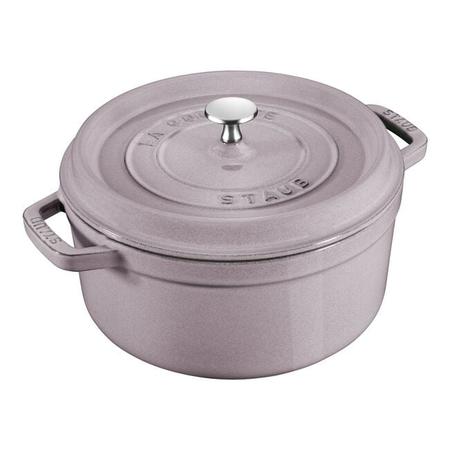 STAUB 7 QUART ROUND COCOTTE CHERRY BLOSSOM