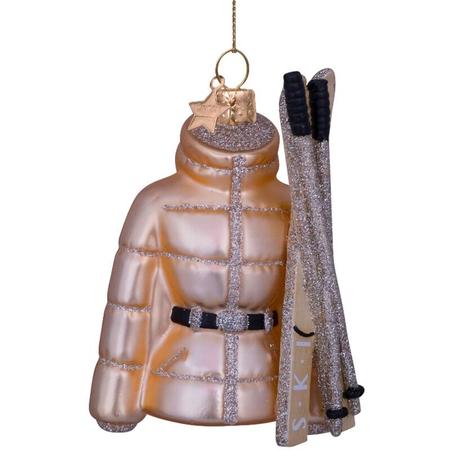 Ornament glass gold ski jacket