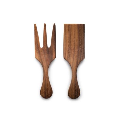 Large Fruit and Salad Utensil Set, Acacia, 10