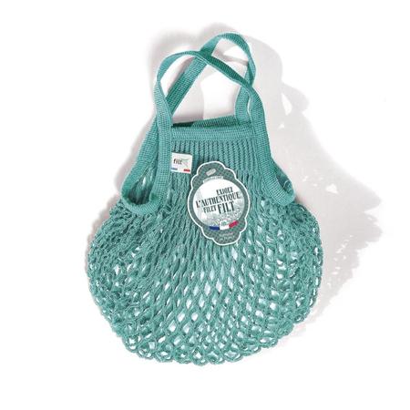 Cotton Net Shopper - Aqua