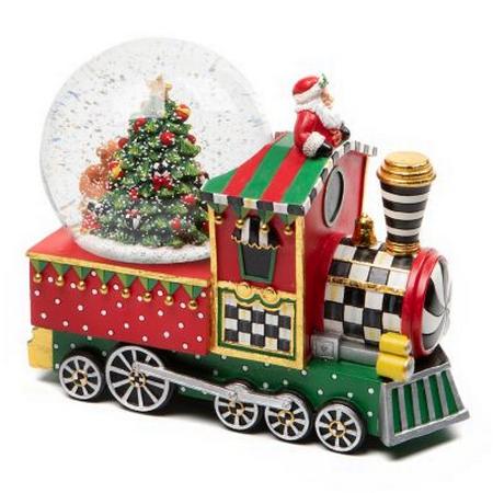 MacKenzie Childs Toyland Train Snow Globe