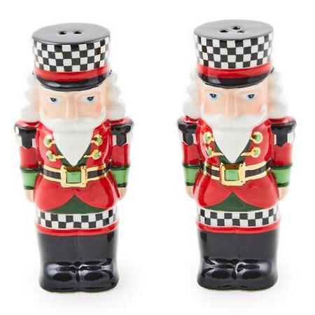 MacKenzie Childs Courtly Nutcracker Salt and Papper Set