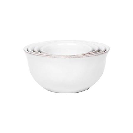 Juliska Puro Nesting Prep Bowl Set of 4 Whitewash