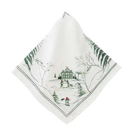 Juliska Country Estate Winter Frolic Napkin Evergreen