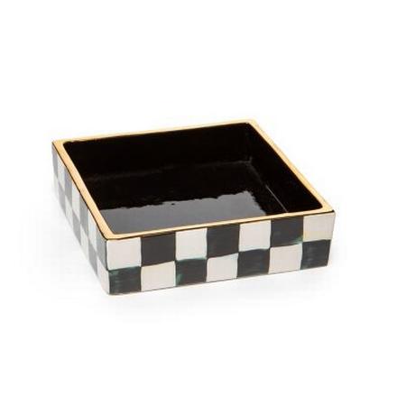 MacKenzie Childs Courtly Check Cocktail Napkin Holder