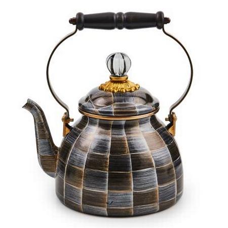 MacKenzie Childs Sophisticheck 2 Quart Tea Kettle