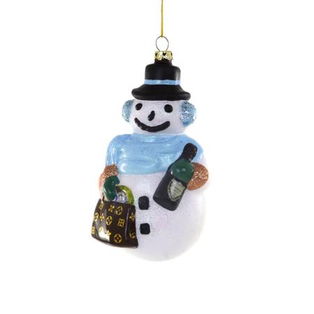 CHIC SNOWMAN ORNAMENT