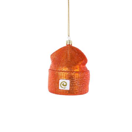 HIPSTER BEANIE-ORANGE ORNAMENT