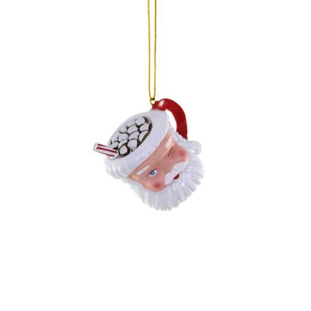 SANTA MUG-SMALL ORNAMENT