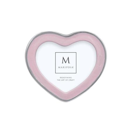 Mariposa Signature Pink Heart 4 x 6 Frame