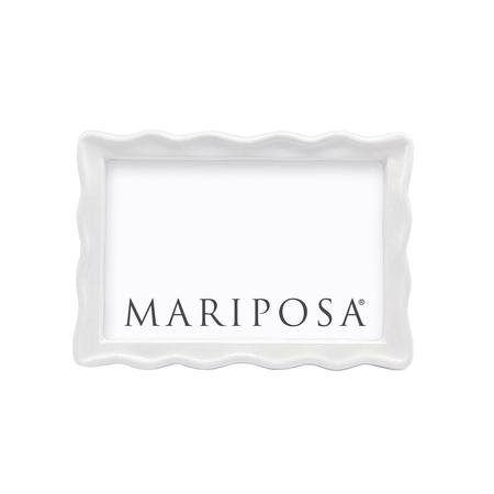 Mariposa Wavy White 4 x 6 Frame