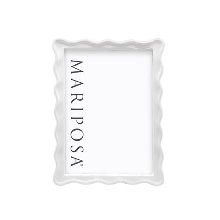 Mariposa Wavy White 5 x 7 Frame