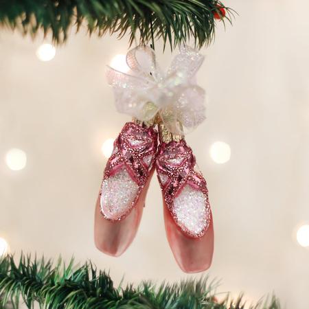 Old World Christmas Pair Of Ballet Slippers