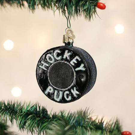 Old World Christmas Hockey Puck Ornament