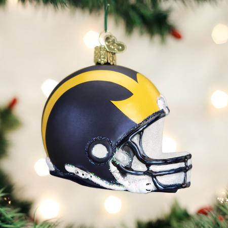 Old World Christmas Michigan Helmet Ornament