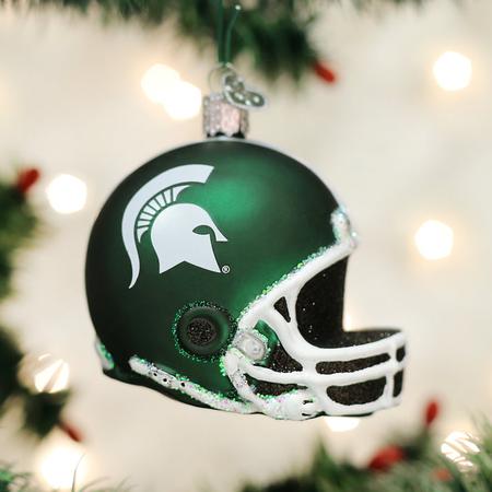 Old World Christmas Michigan State Helmet Ornament