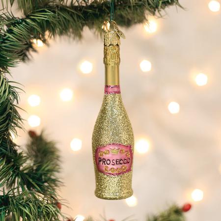 Old World Christmas Prosecco Bottle Ornament