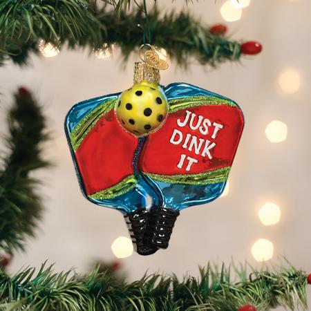 Old World Christmas Pickleball Paddles Ornament