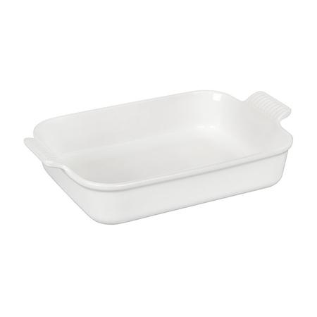 Le Creuset 4 Quart Heritage Rectangular Dish White