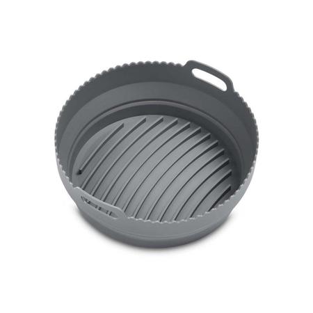 HIC Kitchen Silicone Collapsible Air Fryer Basket Liner, Round, 7qt