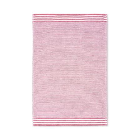 Crimson Modern Stripe Terry Towel