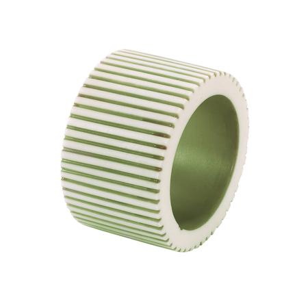 Pinstripe Green Napkin Ring