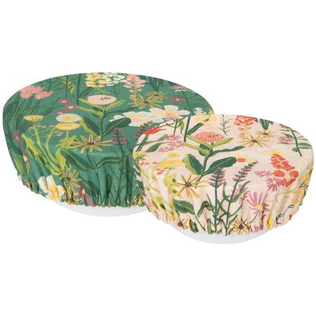 Now Designs Bees & Blooms Bowl Covers Set of 2