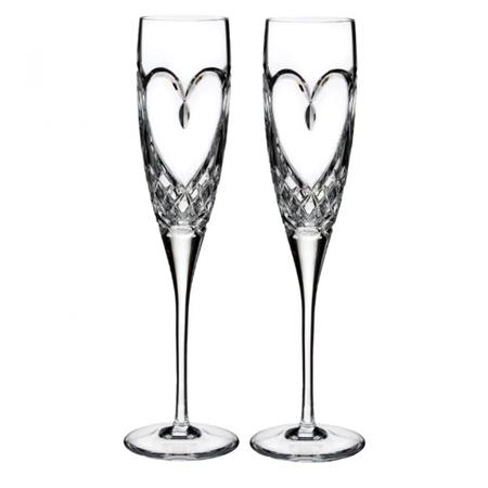 Waterford True Love Champagne Flute Pair