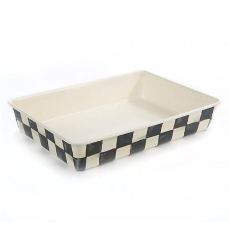 Mackenzie Childs Courtly Check Enamel Baking Pan 9x13