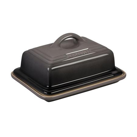 LE CREUSET EUROPEAN BUTTER DISH OYSTER