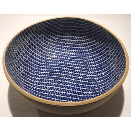 Terrafirma Ceramics Large Coupe Strata Cobalt